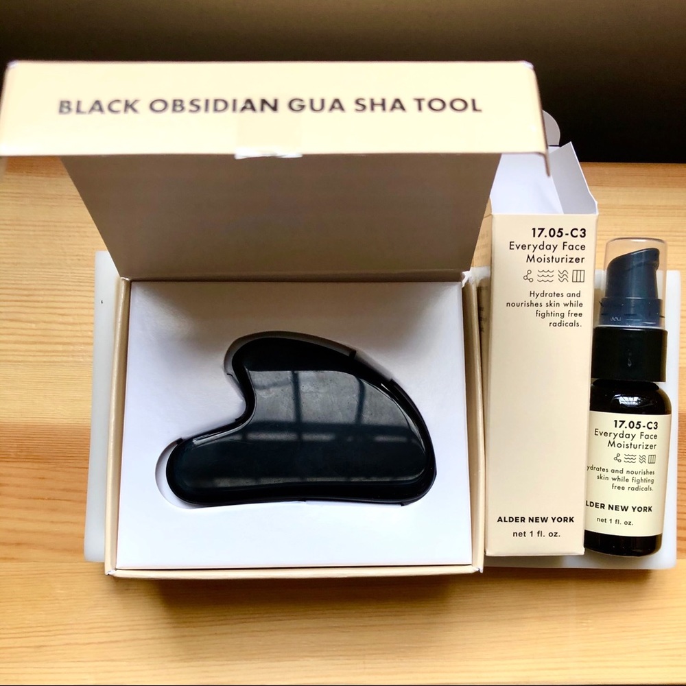 NEW Alder New York GuaSha Tool & Face Moisturizer